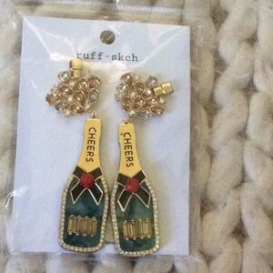 Bubbly Champagne earrings